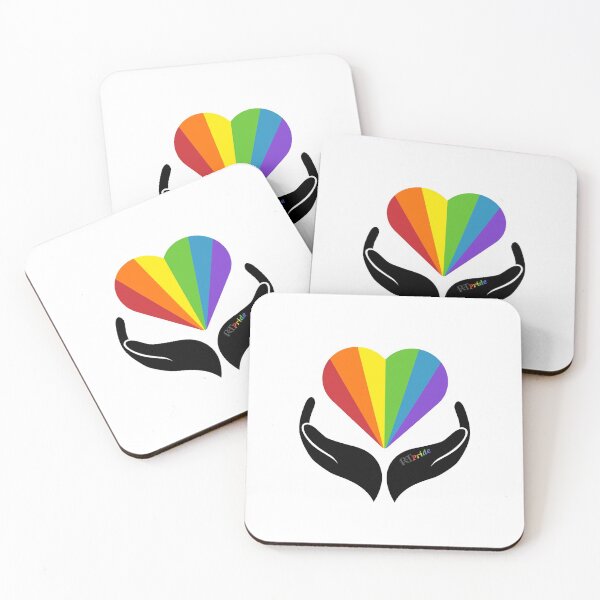 Item preview, Rainbow heart held by hands designed and sold by RikkyTeesPride.