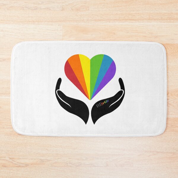 Item preview, Rainbow heart held by hands designed and sold by RikkyTeesPride.