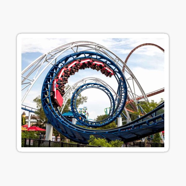 Corkscrew Cedar Point Sticker