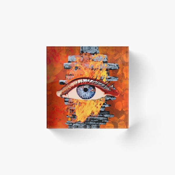 Artikelvorschau, Legakulie Auge Feuer Mauer orange entworfen und verkauft von Legakulie.