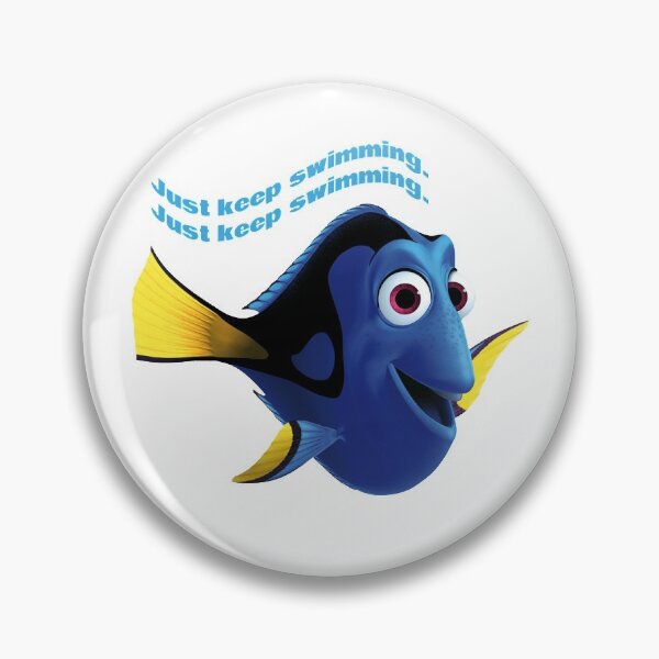 Item preview, Dory "Just keep swimming" designed and sold by ruby-charney.