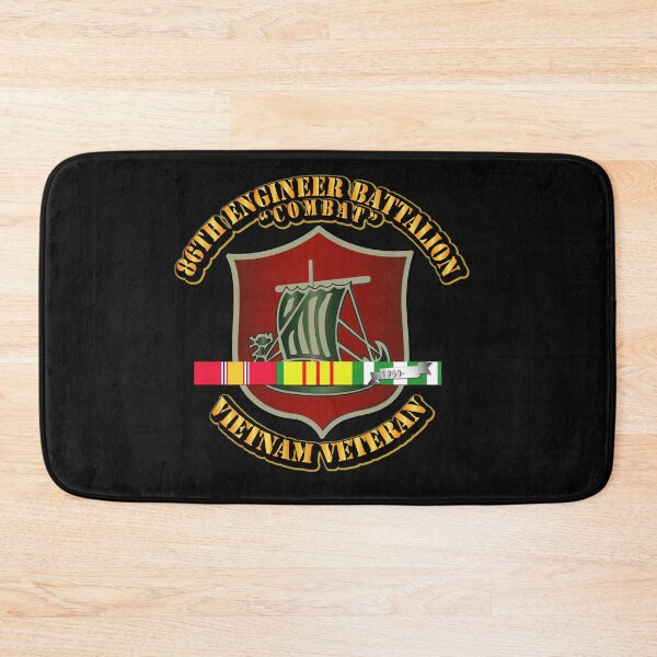 Item preview, DUI - 86th Engineer Battalion (Combat) w SVC Ribbon designed and sold by Military Insignia Products.