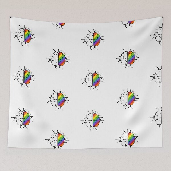 Item preview, Rainbow brain, right brain designed and sold by RikkyTeesPride.