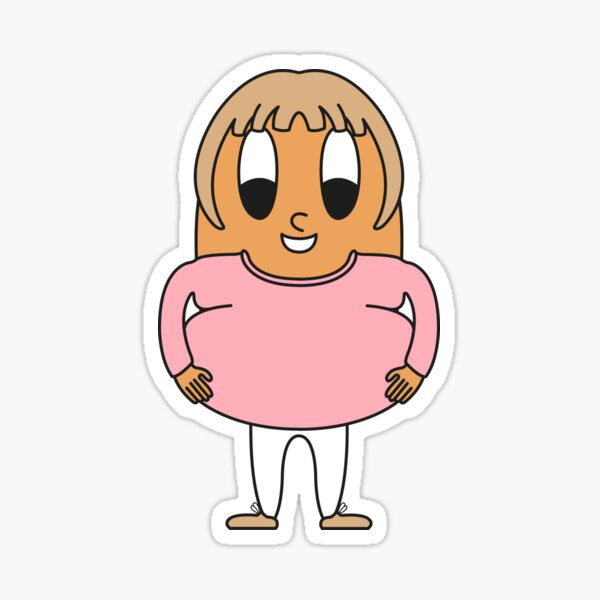 Pregnant-Woman Egg Sticker