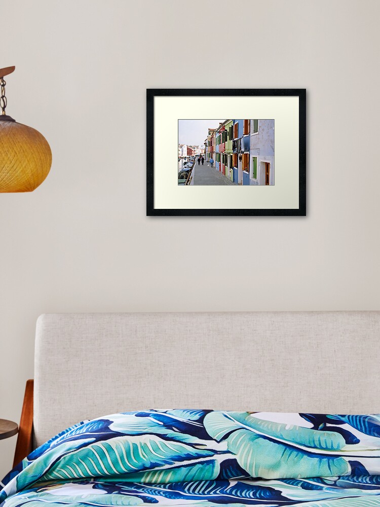 Thumbnail 1 of 7, Framed Art Print, Colours of Burano designed and sold by Tiffany Dryburgh.