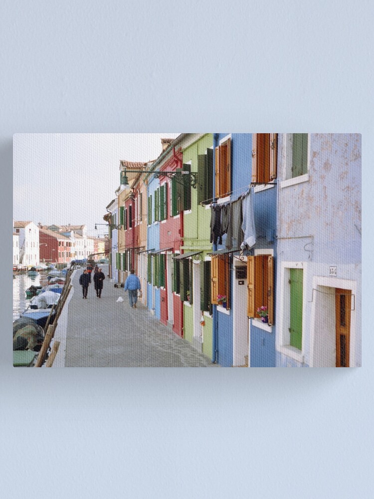 Thumbnail 2 of 3, Canvas Print, Colours of Burano designed and sold by Tiffany Dryburgh.