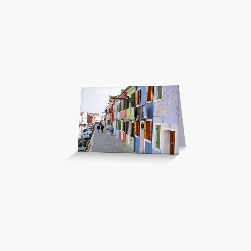 Colours of Burano Greeting Card