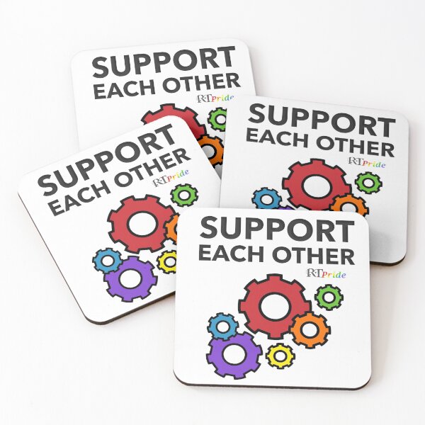 Item preview,  LGBT ‘support each other’, rainbow gears designed and sold by RikkyTeesPride.