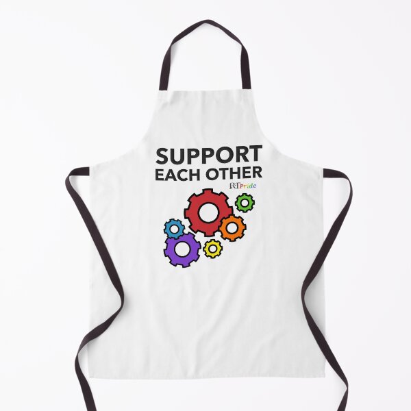 Item preview, LGBT ‘support each other’, rainbow gears designed and sold by RikkyTeesPride.