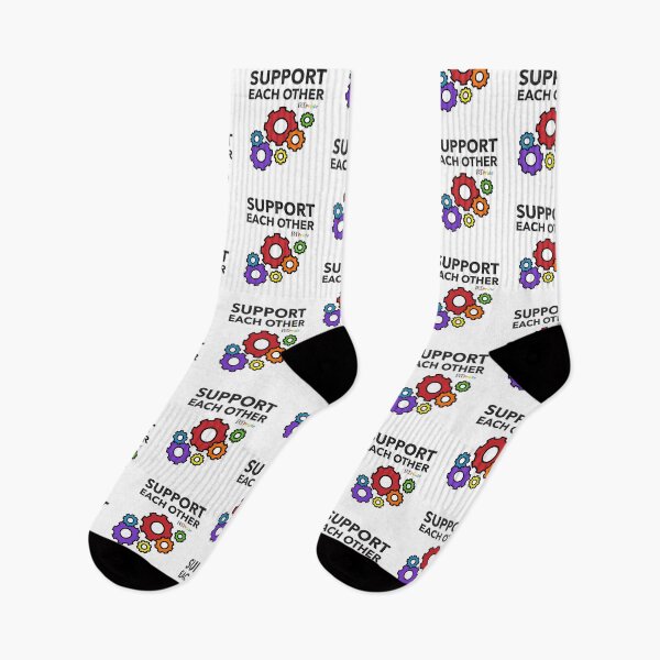 Item preview,  LGBT ‘support each other’, rainbow gears designed and sold by RikkyTeesPride.