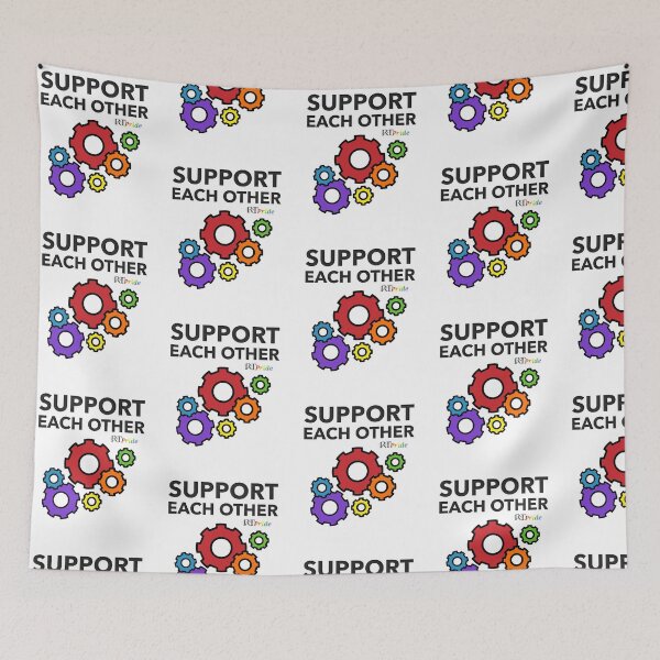 Item preview,  LGBT ‘support each other’, rainbow gears designed and sold by RikkyTeesPride.