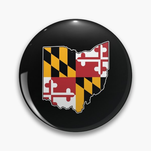 Item preview, Maryland Flag Ohio Map designed and sold by MarylandStyle.