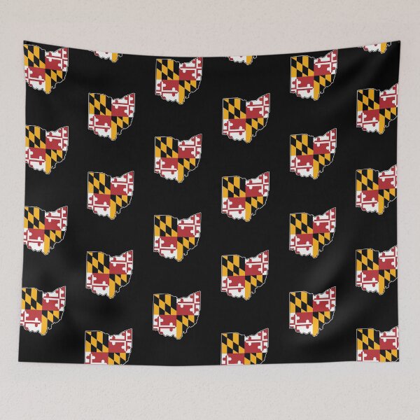 Item preview, Maryland Flag Ohio Map designed and sold by MarylandStyle.