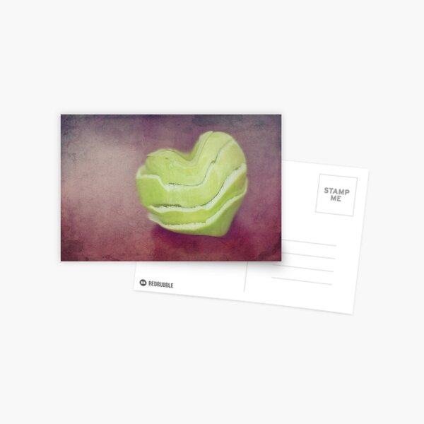 Apple Skins & Love Hearts Postcard