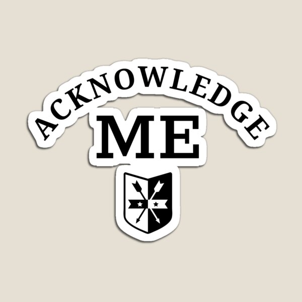 roman reigns acknowledge me logo