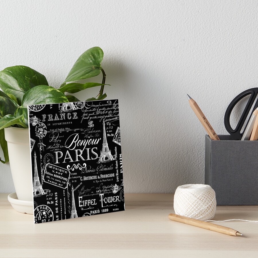でおすすめアイテム。 French Paris Vintage Lifestyle And Black Tower Eiffel With 絵画