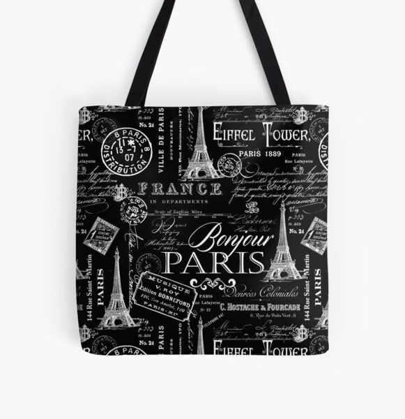 Tote bag, paris bag, beach tote, travel bag, market bag, paris