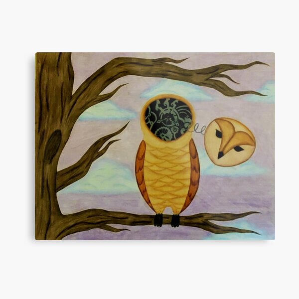 Clockwork Owl Metal Print