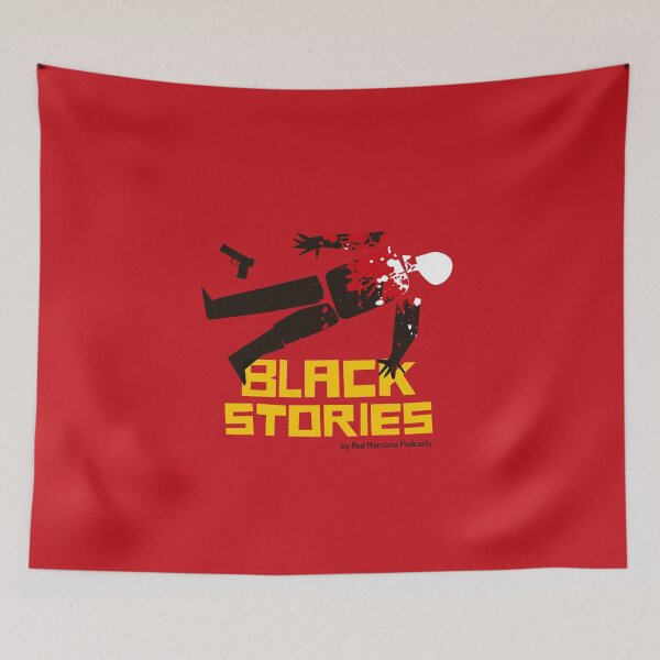 Item preview, Black Stories | Jugones Podcast designed and sold by RedMarciana.
