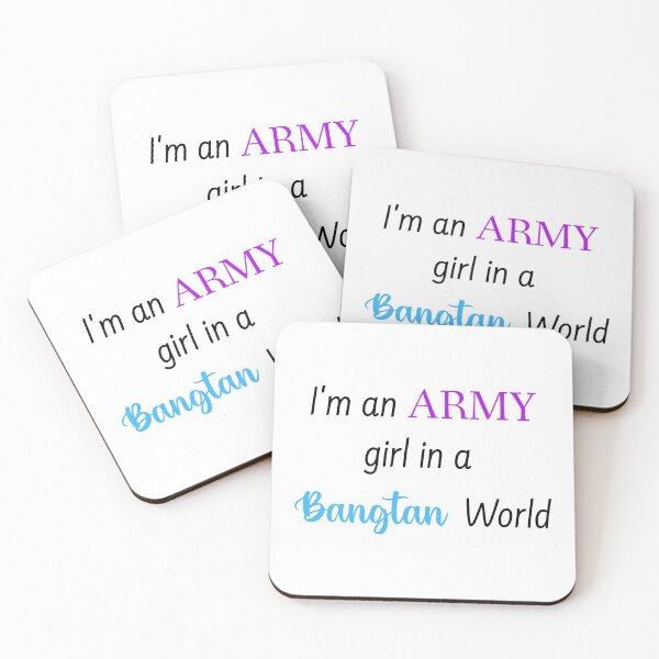 Item preview, im an army girl in a bangtan world, funny BTS army black designed and sold by mikrocosmox.