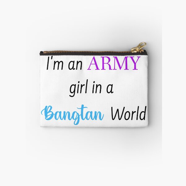Item preview, im an army girl in a bangtan world, funny BTS army black designed and sold by mikrocosmox.