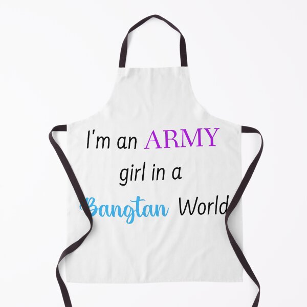 Item preview, im an army girl in a bangtan world, funny BTS army black designed and sold by mikrocosmox.
