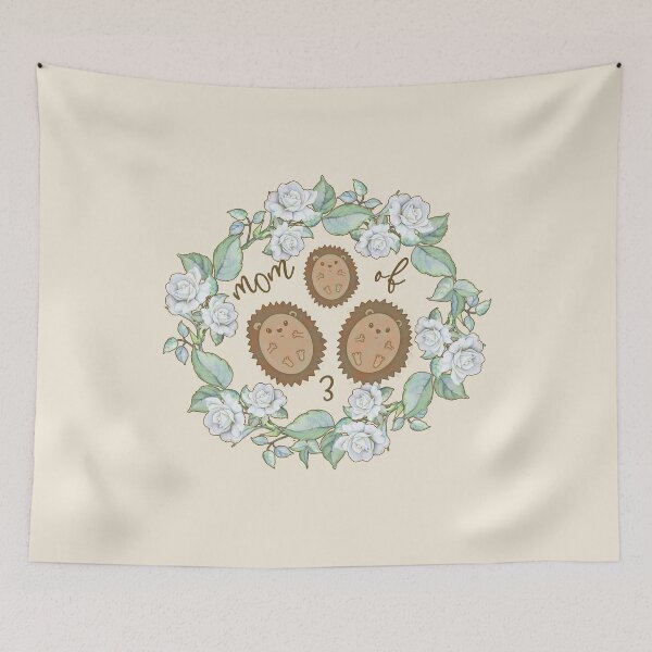 Item preview, Cottagecore Aesthetic - Mom of 3 - Hedgehogs  designed and sold by GrimButterfly.