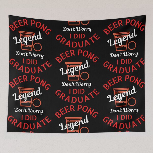 Item preview, Beer Pong Legend Graduation designed and sold by WoodburyLake.