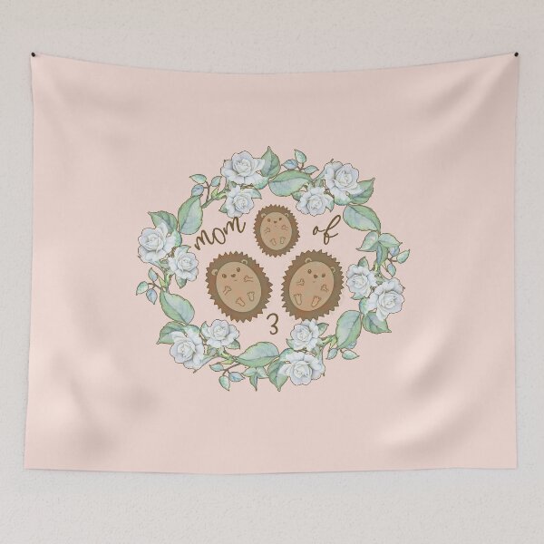 Item preview, Cottagecore Aesthetic - Mom of 3 - Hedgehogs  designed and sold by GrimButterfly.