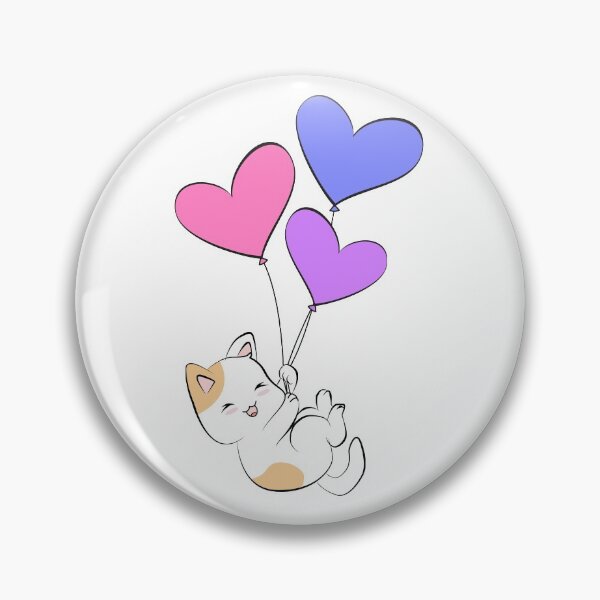 Item preview, Subtle Bisexual Purride Cat Balloons designed and sold by meicha.