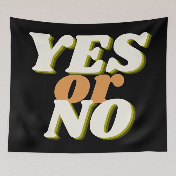 Item preview, YES OR NO  designed and sold by K-LetterCo.