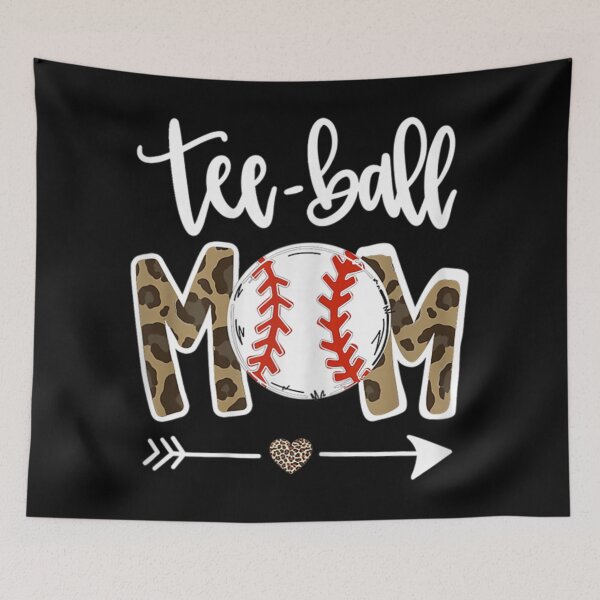 Item preview, Teeball Mom Leopard Funny Baseball Mom Mother's Day 2021 Tee  designed and sold by JayeBraden.