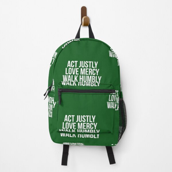 Item preview, Act Justly Love Mercy Walk Humbly Micah 68 Christian God designed and sold by Montecinostamps.