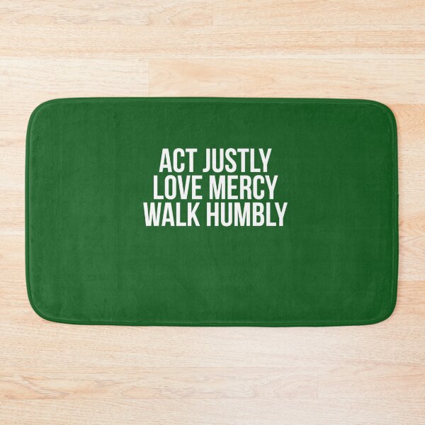 Item preview, Act Justly Love Mercy Walk Humbly Micah 68 Christian God  designed and sold by Montecinostamps.