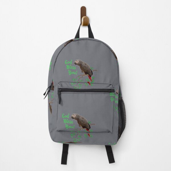 Item preview, African Grey Parrot God Bless You Premium designed and sold by Montecinostamps.