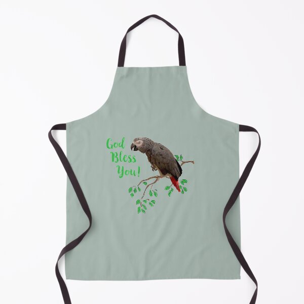 Item preview, African Grey Parrot God Bless You Premium designed and sold by Montecinostamps.
