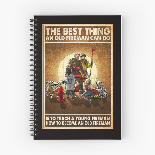 Item preview, The best thing an old fireman can do is to teach a young fireman how to become an old fireman designed and sold by reenea84.