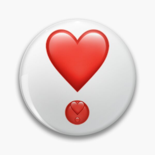 Item preview, Exclamation heart emoji design in white  designed and sold by ICRainbowMoons.