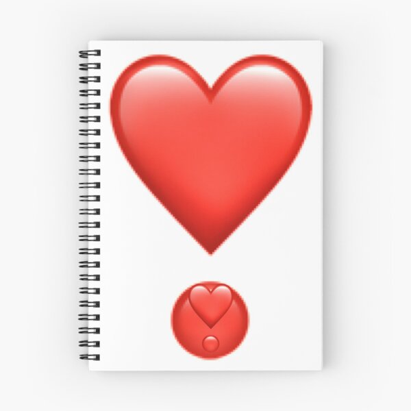 Item preview, Exclamation heart emoji design in white  designed and sold by ICRainbowMoons.