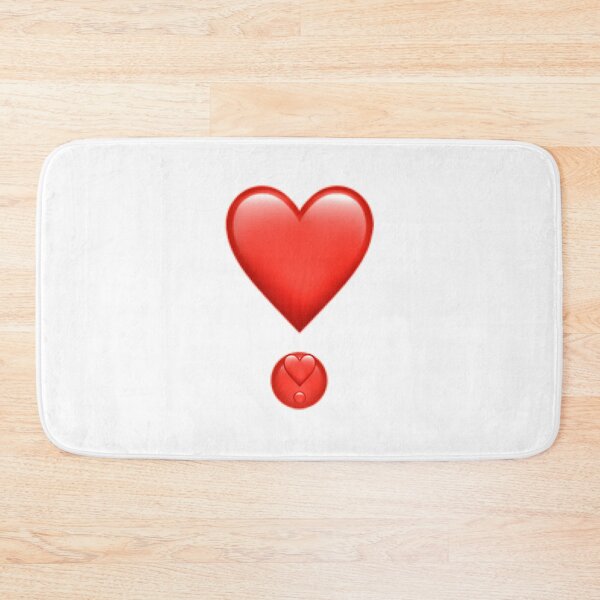 Item preview, Exclamation heart emoji design in white  designed and sold by ICRainbowMoons.