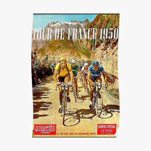 Le Tour de France 1950 Porträt Poster