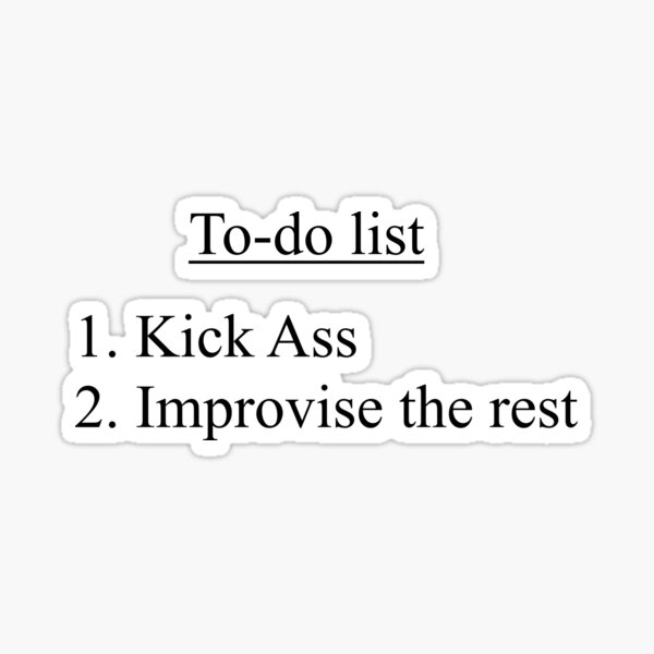 Vista previa del artículo con la obra «Lista de Kick Ass», diseñado y vendido por craigbaillietod.