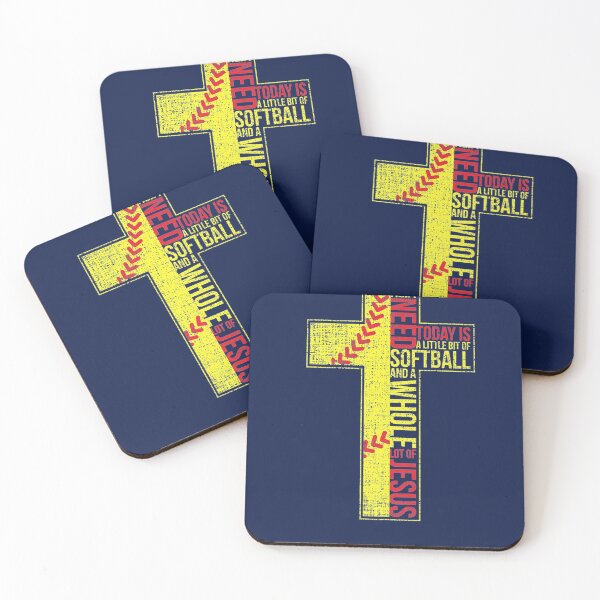 Item preview, All I Need Is Softball  Jesus Christian Cross Faith In God Premium designed and sold by Montecinostamps.