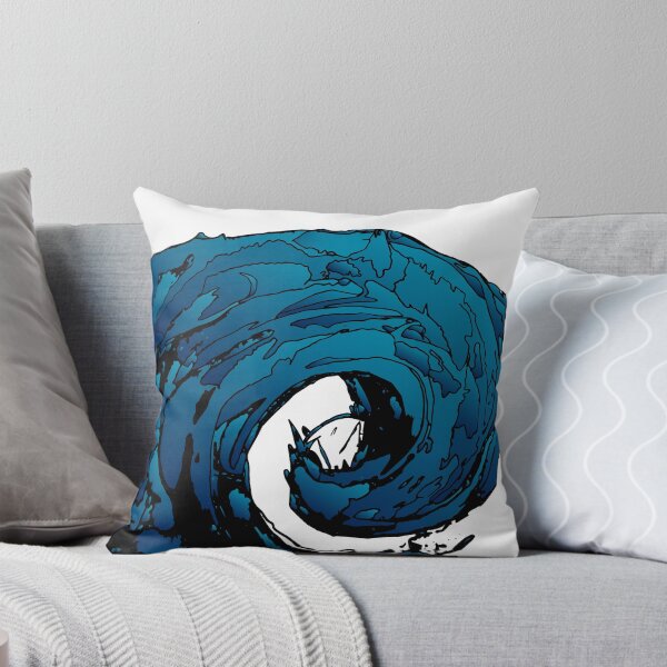 Item preview, Graphic wave in white designed and sold by Virginia Skinner.
