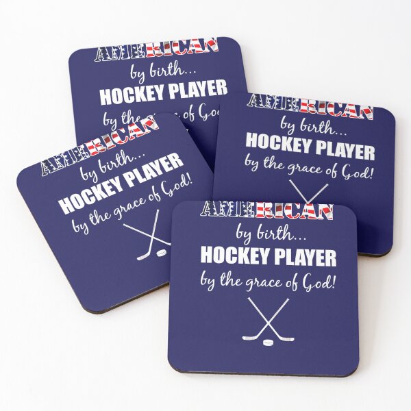 Artikelvorschau, Amerikaner von Geburt Hockeyspieler von der Gnade Gottes entworfen und verkauft von Montecinostamps.