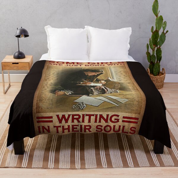 Item preview, Some girls are just born with writing in their souls designed and sold by Cisnerosf97.