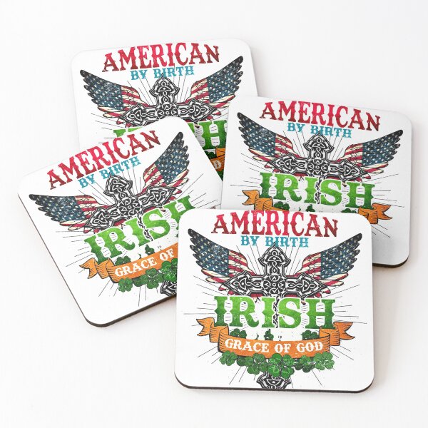 Artikelvorschau, Amerikaner von Geburt Irisch Die Gnade Gottes entworfen und verkauft von Montecinostamps.