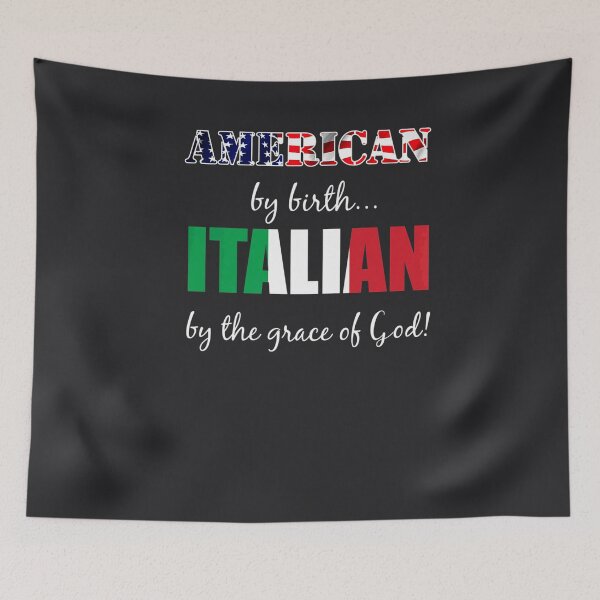 Item preview, American By Birth Italian By The Grace Of God designed and sold by Montecinostamps.