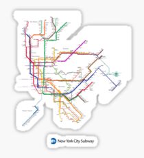 new york subway Sticker