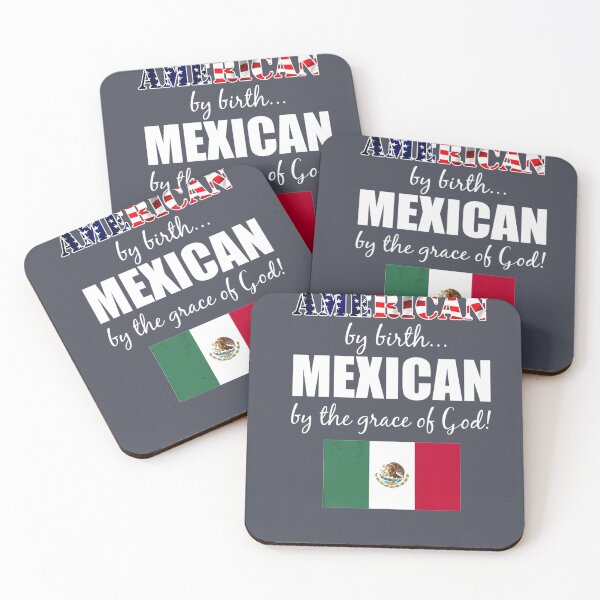 Item preview, American By Birth Mexican By The Grace of God  designed and sold by Montecinostamps.